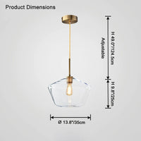 WOMO Suspension géométrique en verre WM2800