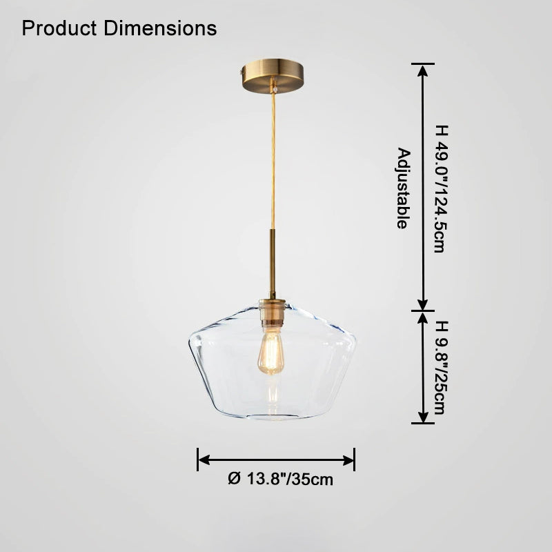 WOMO Suspension géométrique en verre WM2800
