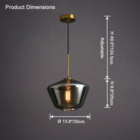 WOMO Suspension géométrique en verre WM2800