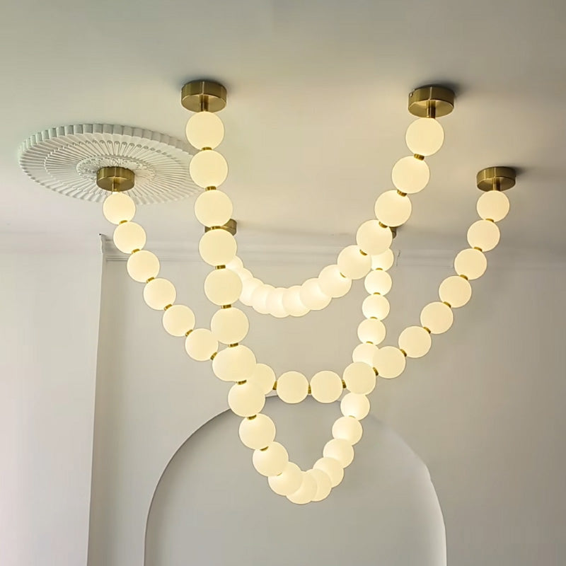 WOMO X-Pearl Halsketten-Kronleuchter-WM2799