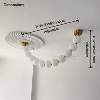 WOMO Perlen Esszimmer Kronleuchter Modern-WM2806