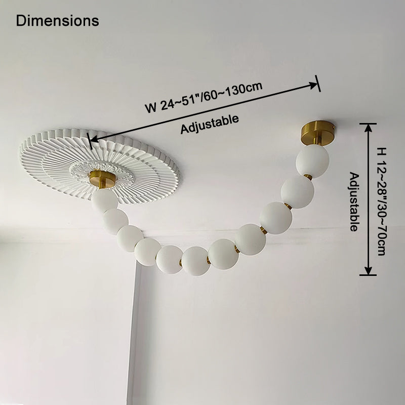 WOMO Perles Lustre de salle à manger Moderne-WM2806