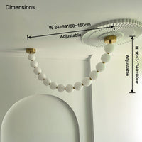 WOMO Perlen Esszimmer Kronleuchter Modern-WM2806