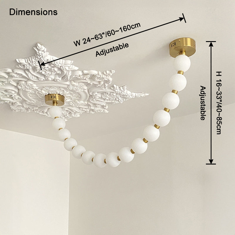 WOMO Perles Lustre de salle à manger Moderne-WM2806