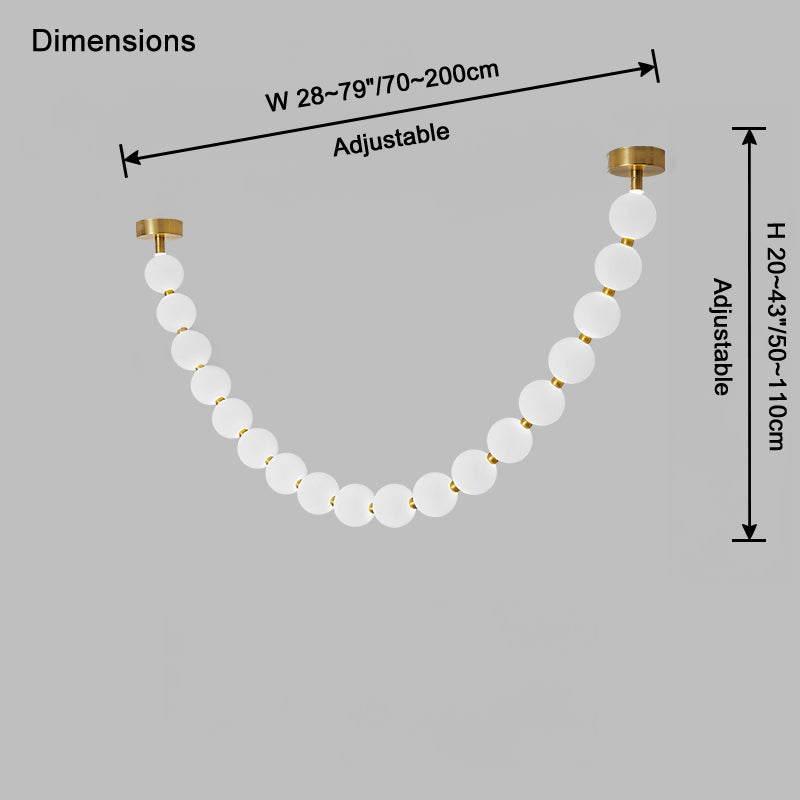 WOMO Perles Lustre de salle à manger Moderne-WM2806