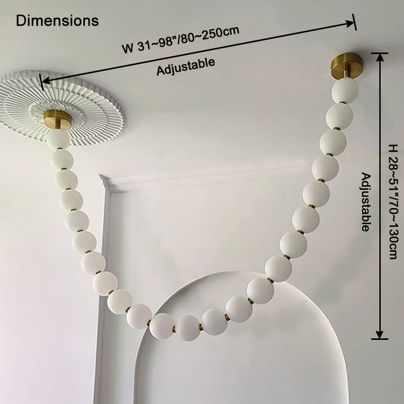 WOMO Perles Lustre de salle à manger Moderne-WM2806