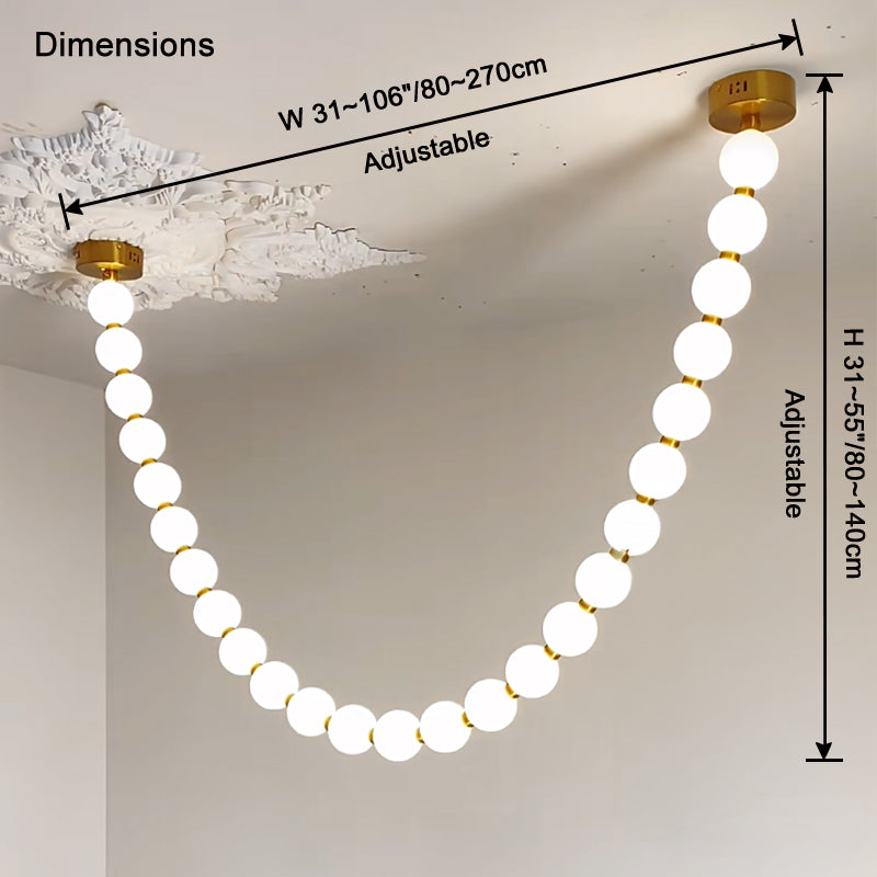 WOMO Pearl Necklace Chandelier-WM2806