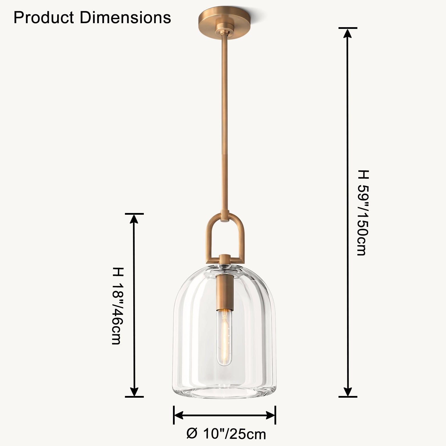 WOMO Moderne Glas Pendelleuchte - WM2898