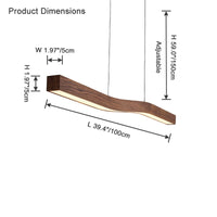 Suspension linéaire en bois WOMO – WM2443