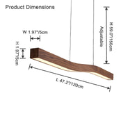 Suspension linéaire en bois WOMO – WM2443