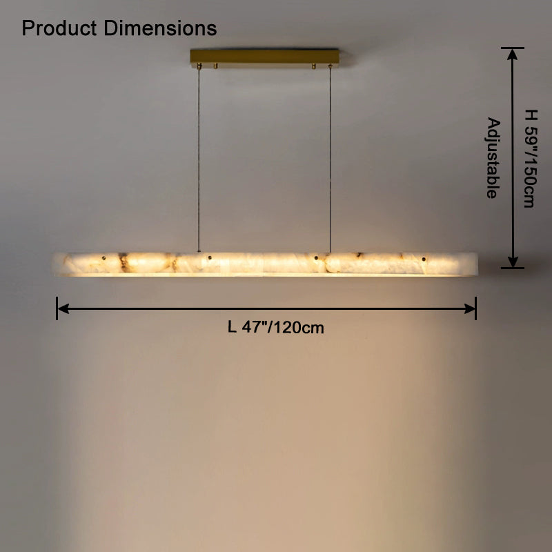 WOMO Linear Alabaster Chandelier-WM2833
