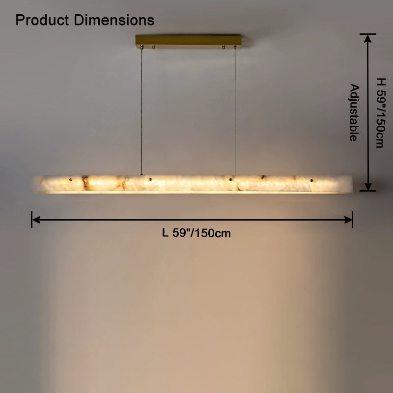 WOMO Linear Alabaster Chandelier-WM2833