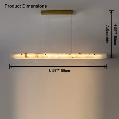 WOMO Linear Alabaster Chandelier-WM2833