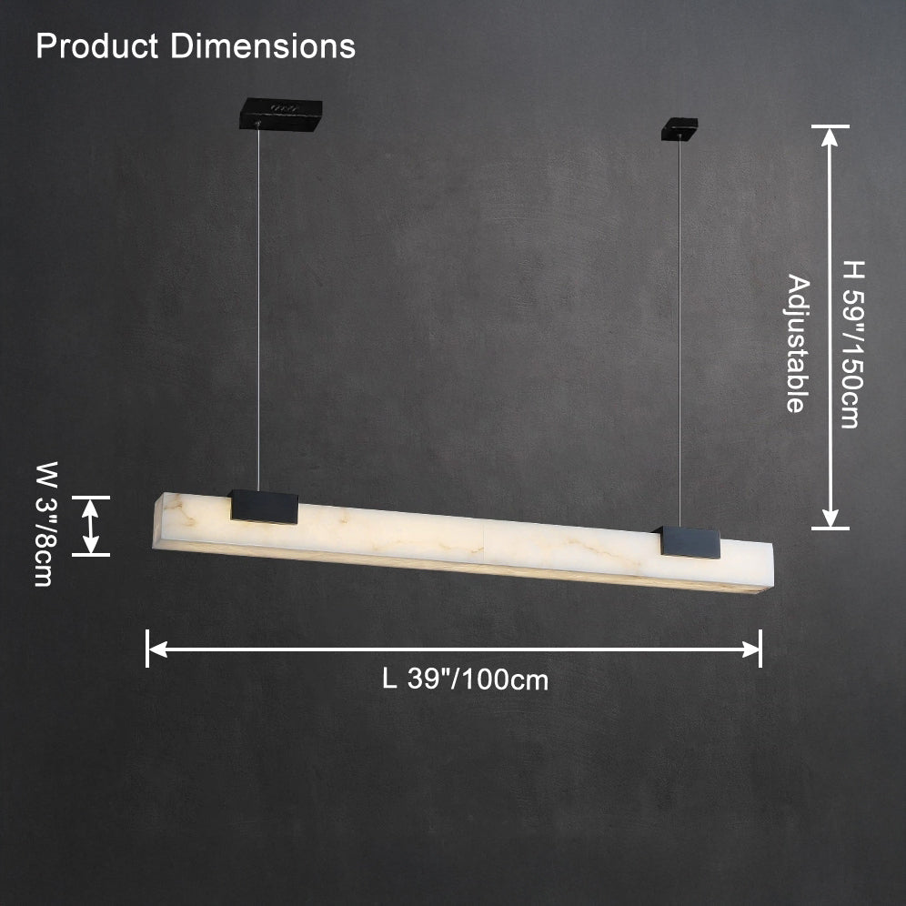 WOMO Linear Alabaster Kronleuchter-WM2838