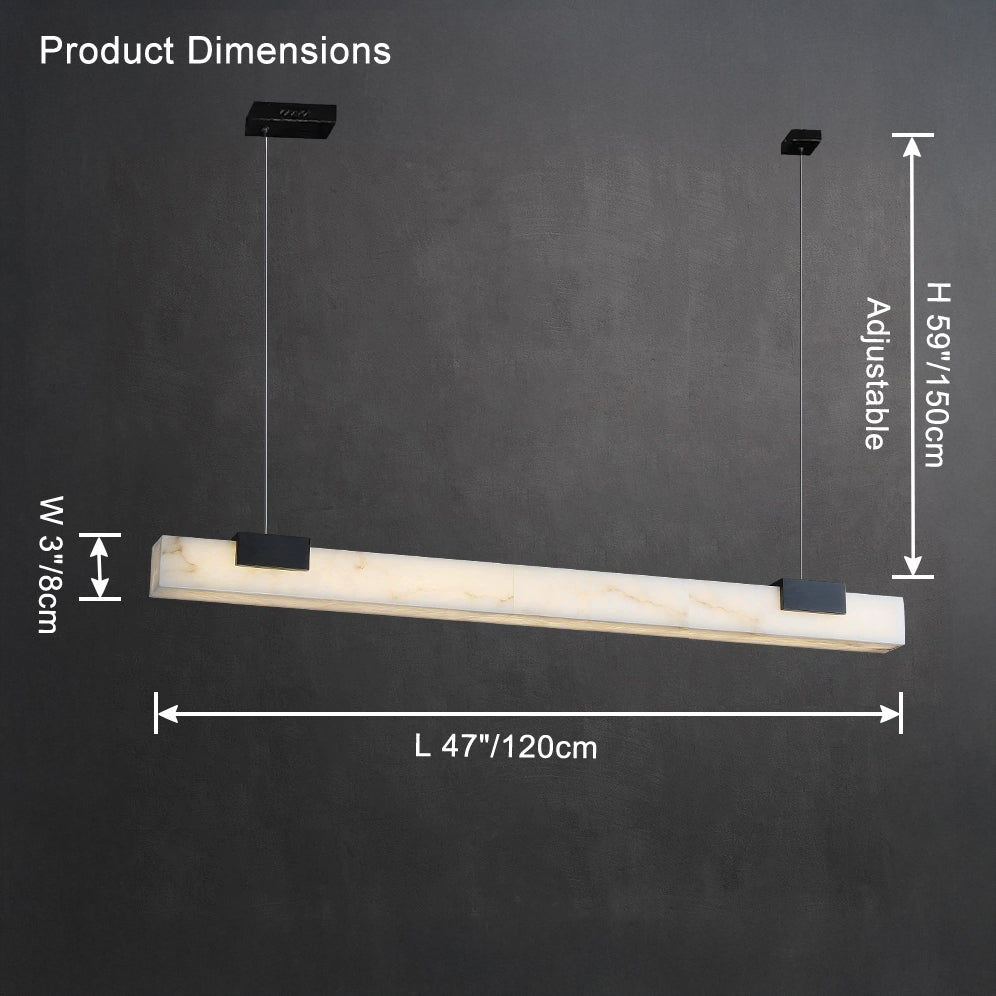 WOMO Linear Alabaster Kronleuchter-WM2838