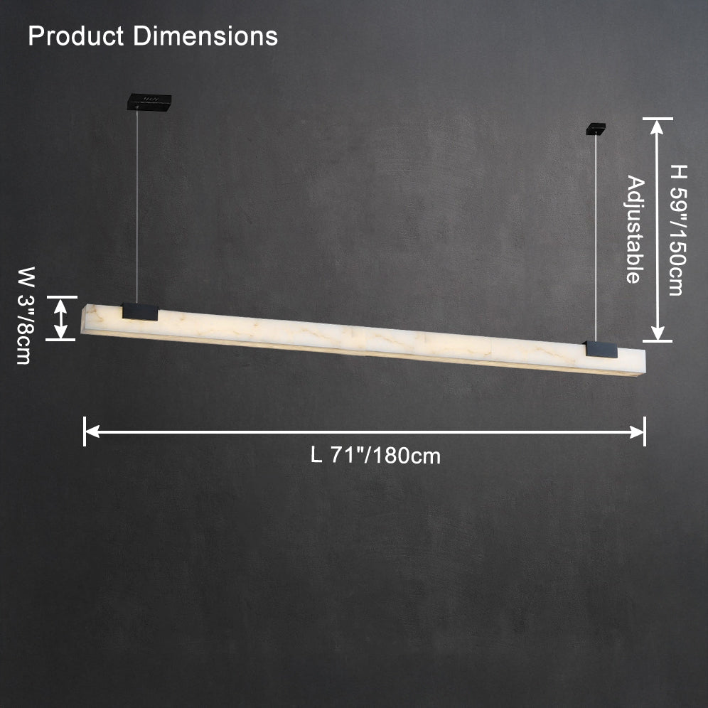 WOMO Linear Alabaster Kronleuchter-WM2838
