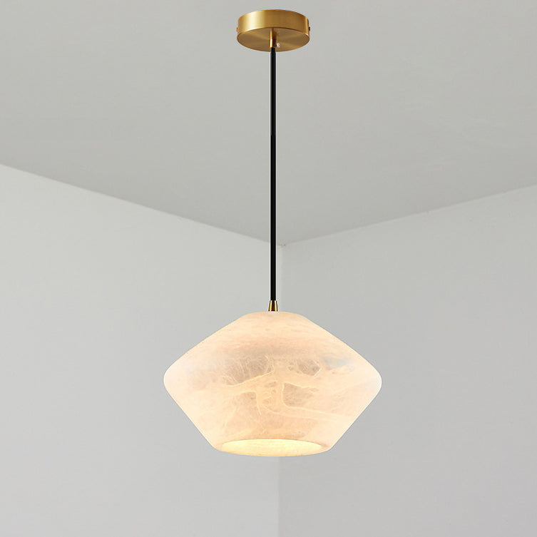 WOMO Fliegende Untertasse Alabaster Pendelleuchte-WM2840