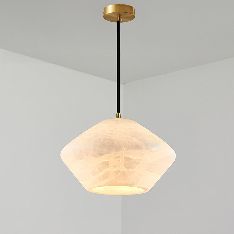 WOMO Fliegende Untertasse Alabaster Pendelleuchte-WM2840
