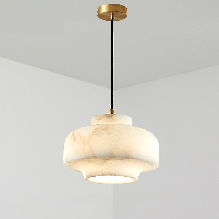 WOMO Trommel Alabaster Hängeleuchte-WM2841
