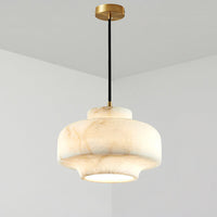 WOMO Drum Alabaster Pendant Lamp-WM2841