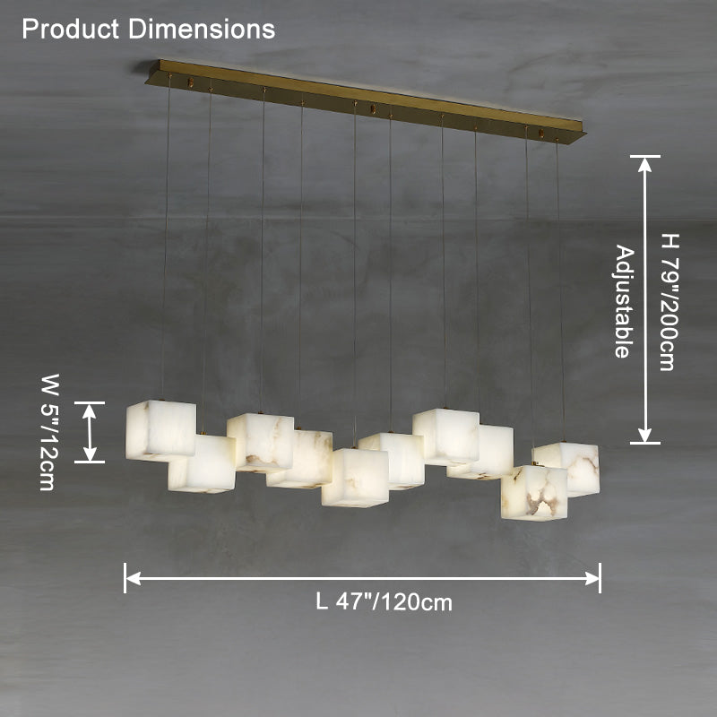 WOMO Cubic Suspension Décalée Albâtre-WM2852