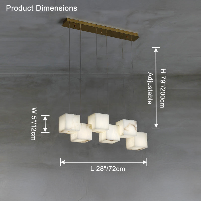 WOMO Cubic Suspension Décalée Albâtre-WM2852