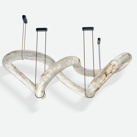 WOMO Infinity Large Alabaster Chandelier-WM2883