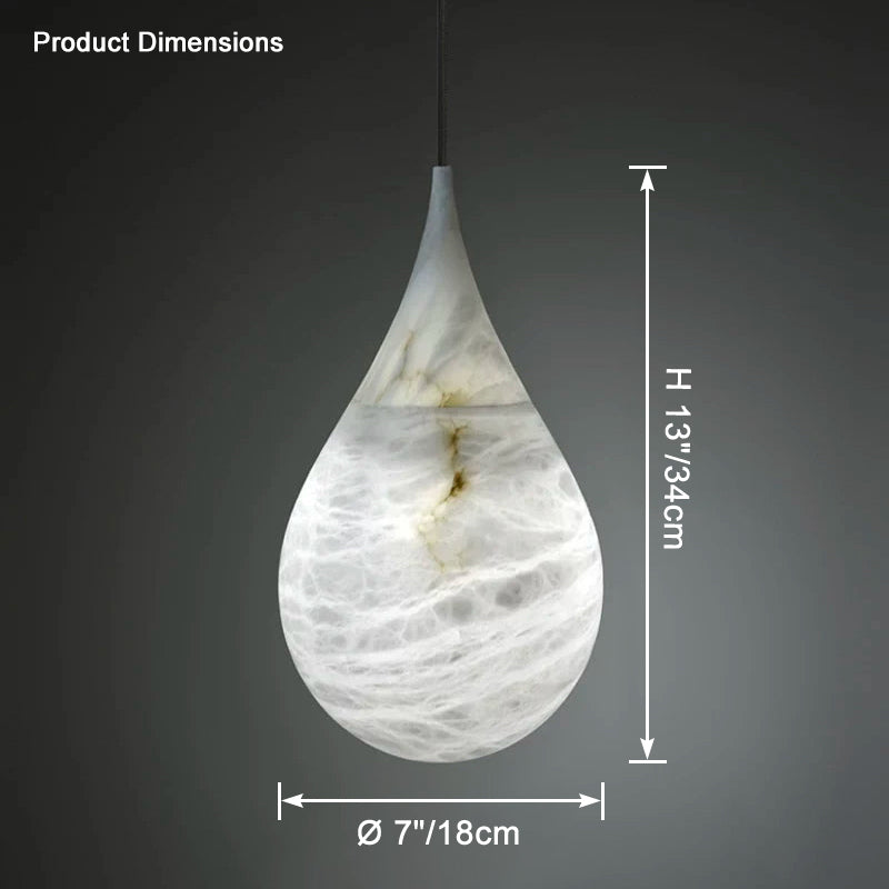 Suspension Alabaster-Tropfen WOMO-WM2901