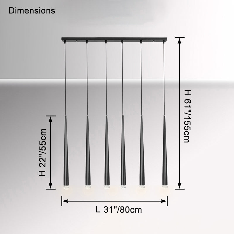 Lustre linéaire à tubes WOMO - WM2909