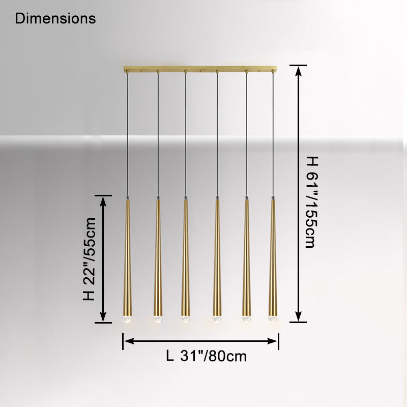 Lustre linéaire à tubes WOMO - WM2909