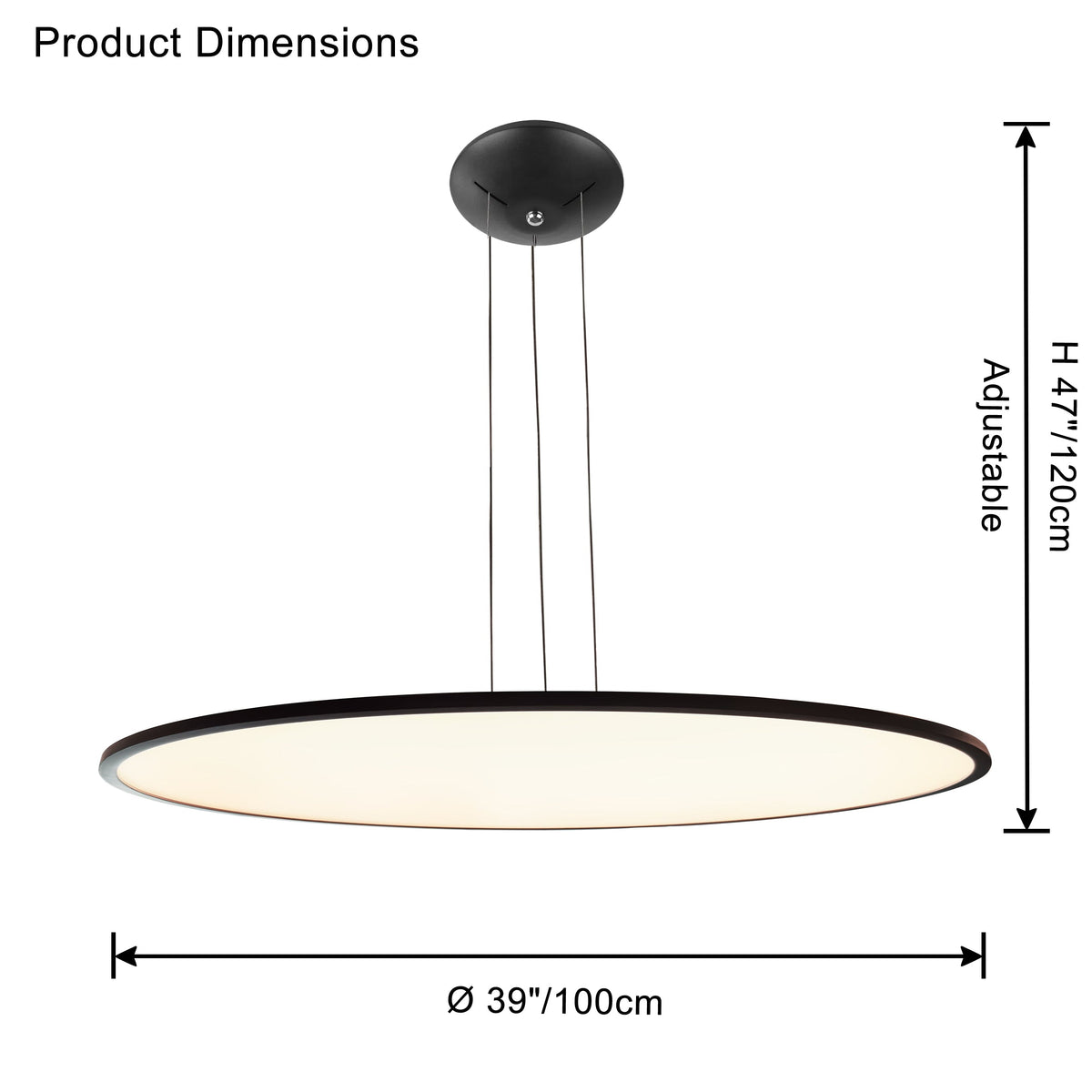 WOMO Large Disc Pendant Light -WM2911