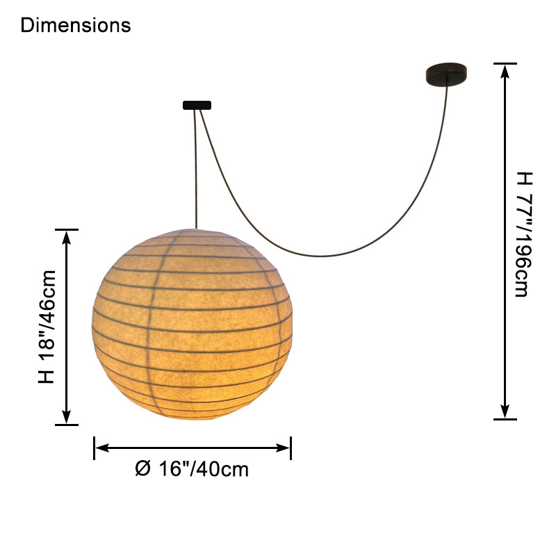 WOMO Suspension boule en soie – WM2965