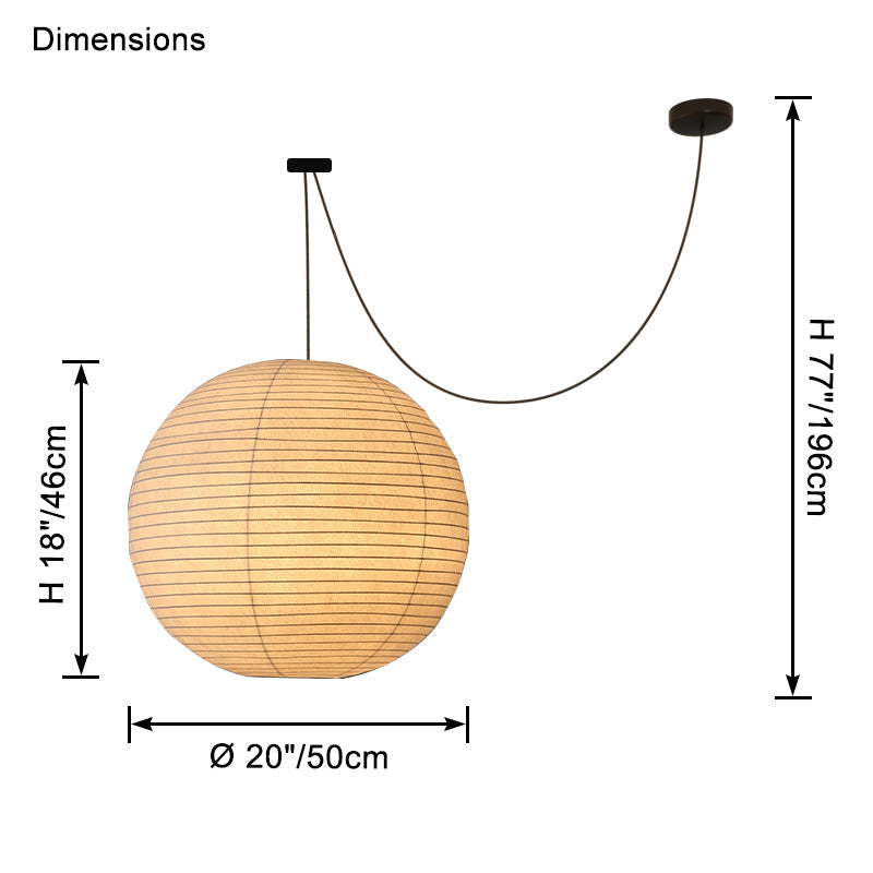 WOMO Suspension boule en soie – WM2965