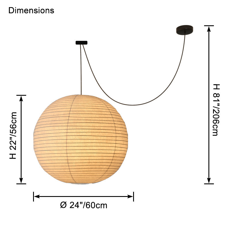 WOMO Suspension boule en soie – WM2965