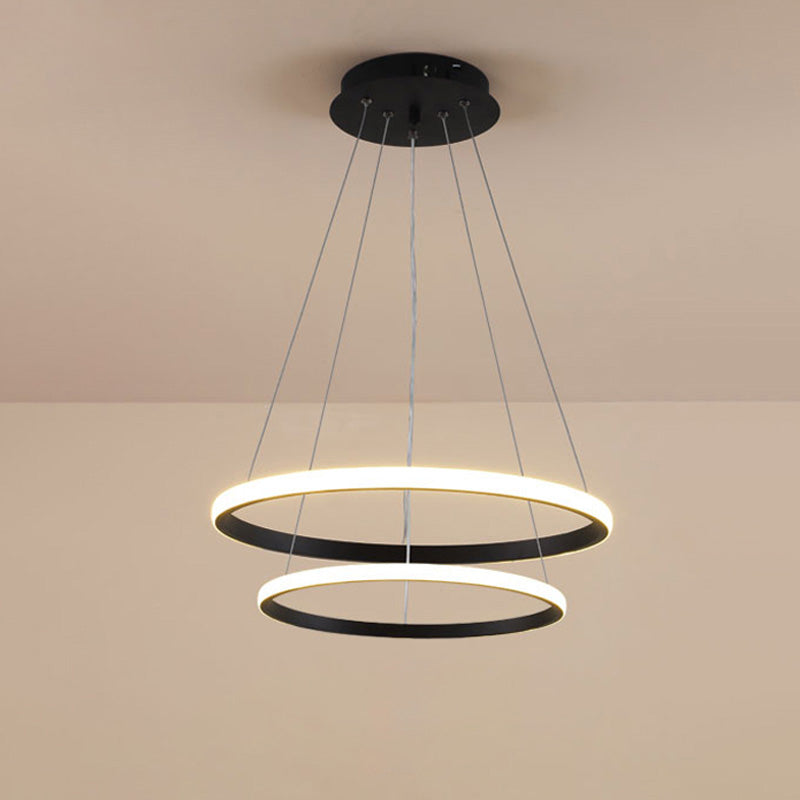WOMO 3er Kronleuchter LED Ring-WM2006