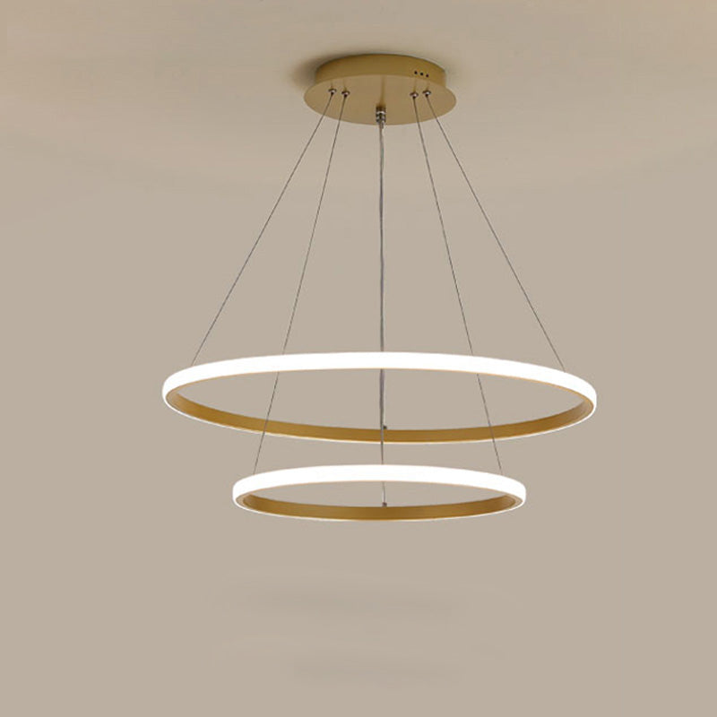 WOMO 3er Kronleuchter LED Ring-WM2006