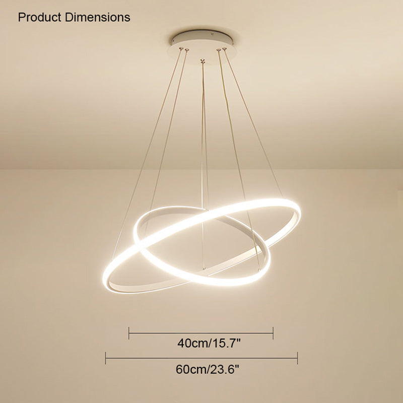 WOMO 3er Kronleuchter LED Ring-WM2006