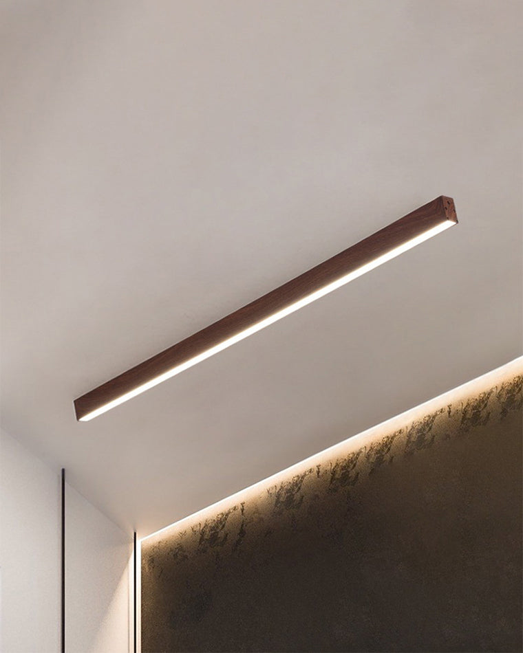 WOMO Lineare LED Deckenleuchte Flur Lang Schmal Metall-WM1003