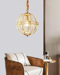 WOMO Cage Crystal Orb Kronleuchter-WM2595