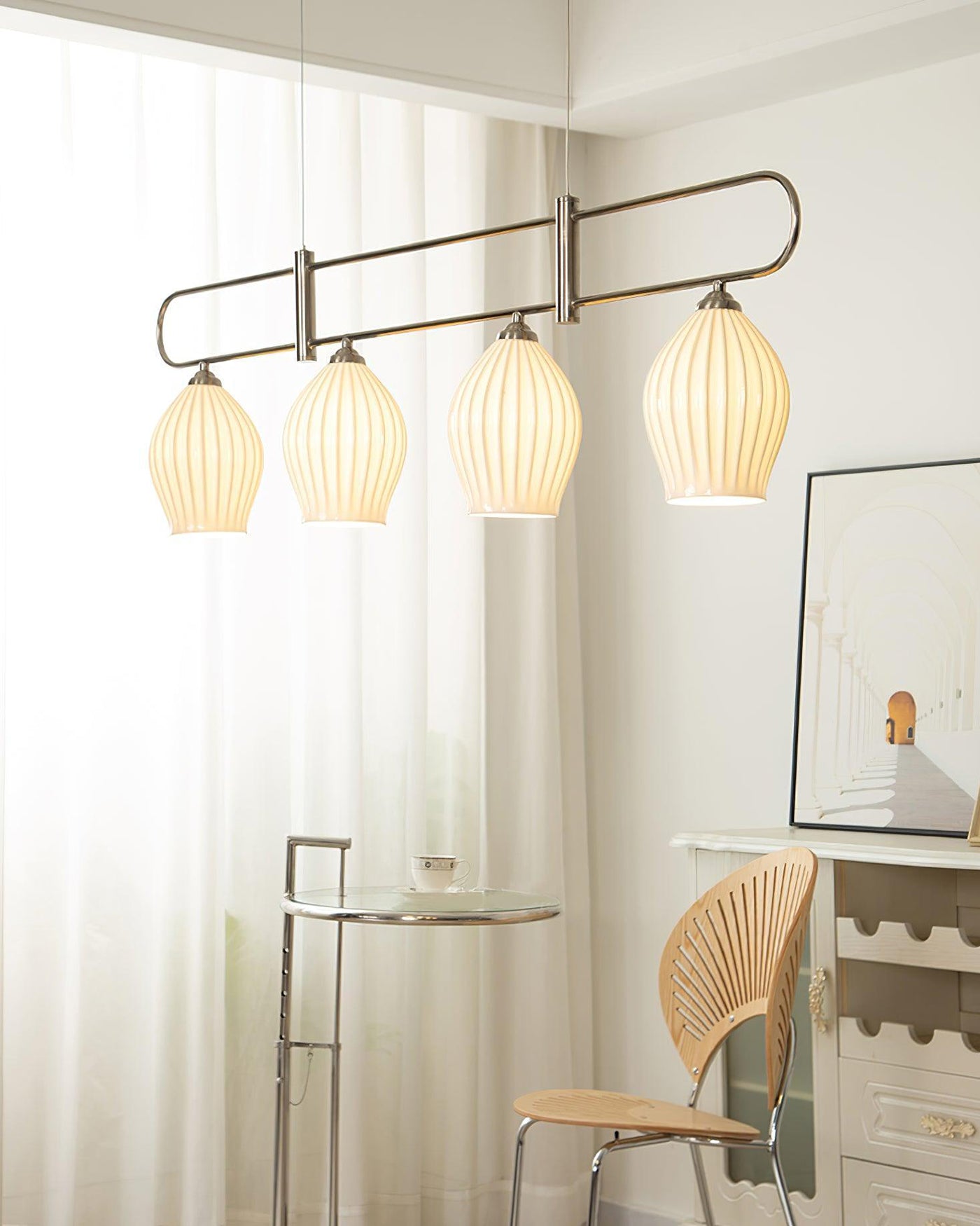 WOMO Ceramic Bud Linear Chandelier-WM2121b