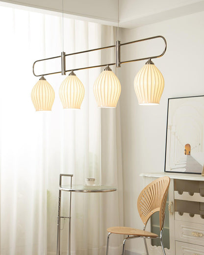 WOMO Ceramic Bud Linear Chandelier-WM2121b