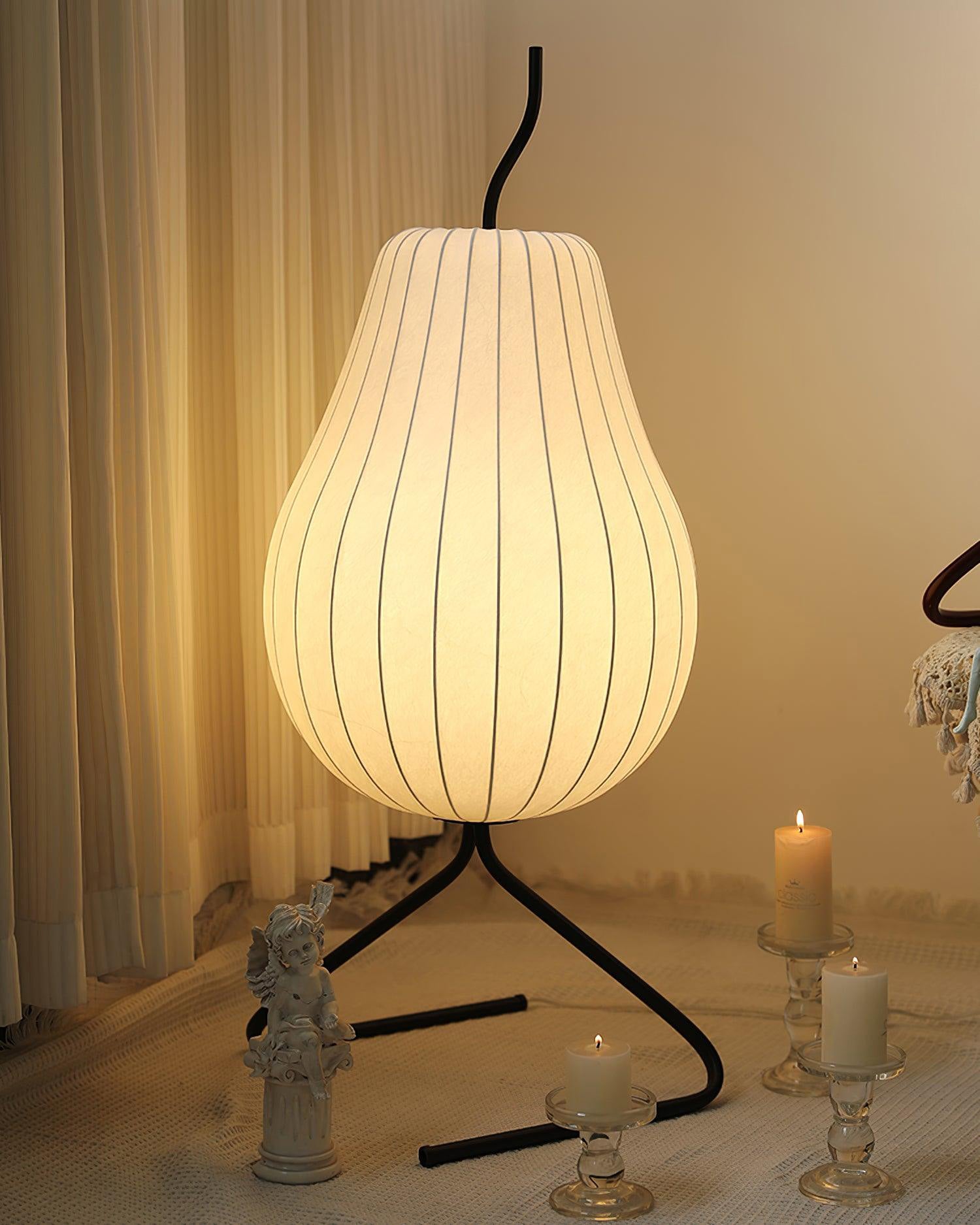 WOMO Birnenlaterne Seiden-Stehlampe-WM7126