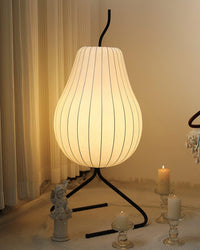WOMO Lampe à poser en soie forme poire -WM7126