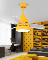 WOMO 3-Blatt-Deckenventilator mit konischer Form und Lampe - WM5099