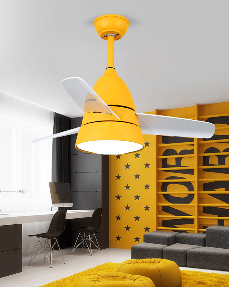 WOMO 3-Blatt-Deckenventilator mit konischer Form und Lampe - WM5099