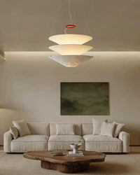 WOMO Layered Cone Rice Paper Pendant Lamp - WM2775