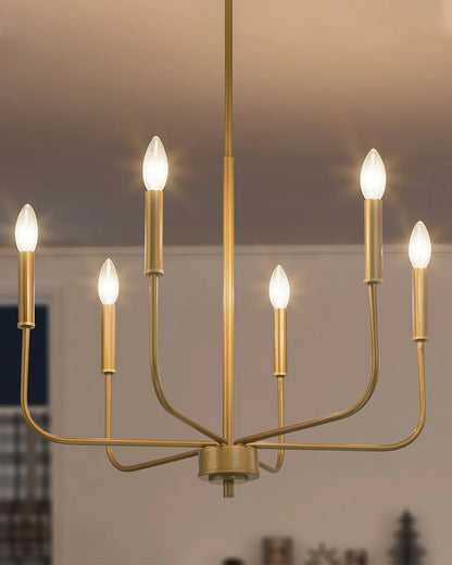 WOMO Gold Candlestick Chandelier-WM2509