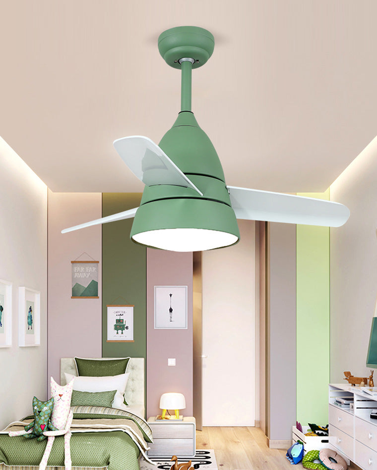 WOMO 3-Blatt-Deckenventilator mit konischer Form und Lampe - WM5099