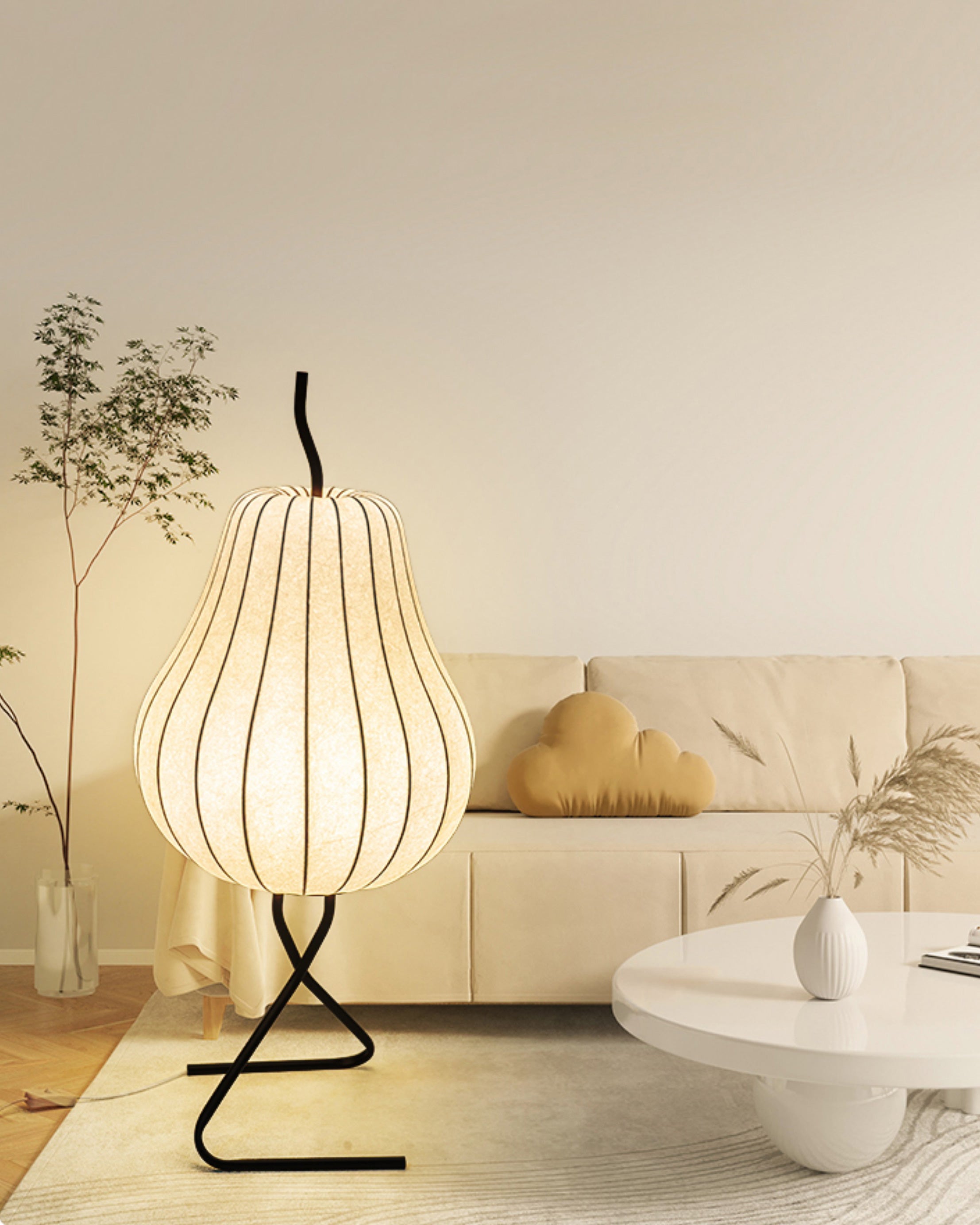 WOMO Birnenlaterne Seiden-Stehlampe-WM7126