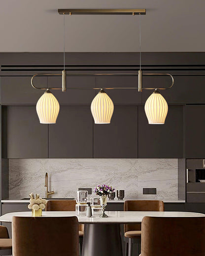 WOMO Ceramic Bud Linear Chandelier-WM2121b